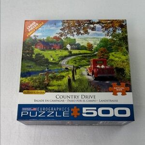 Country Drive Eurographics Puzzle - 500 large Pieces